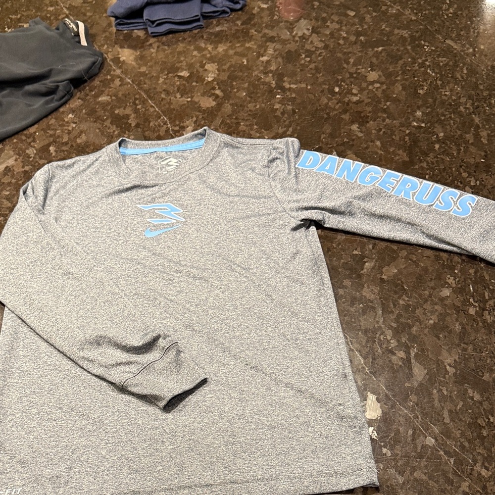 Gray Long Sleeve Kids Tee